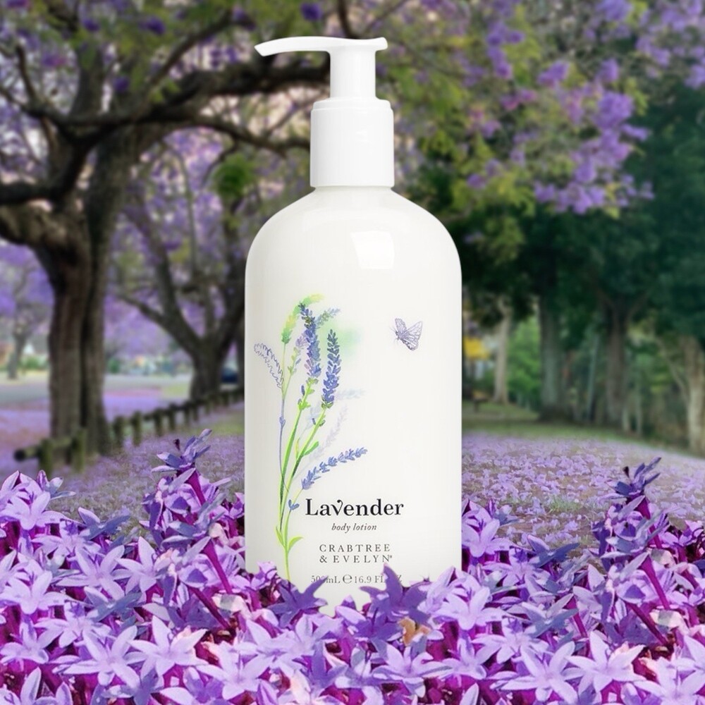 New Crabtree & Evelyn Lavender Body Lotion 16.9 fl oz Large Pump Bottle